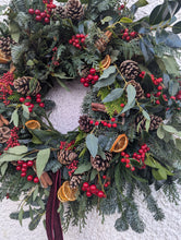 Load image into Gallery viewer, 'Traditional Charm' Luxury Christmas Wreath - Large