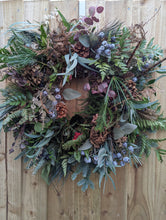 Load image into Gallery viewer, "Wonderfully Wild" Luxury Fresh Christmas Wreath