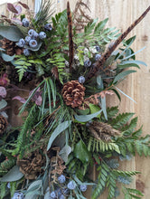 Load image into Gallery viewer, "Wonderfully Wild" Luxury Fresh Christmas Wreath