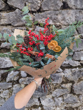 Load image into Gallery viewer, Christmas Berries & Foliage Bunch
