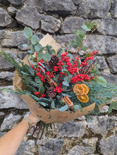 Load image into Gallery viewer, Christmas Berries & Foliage Bunch