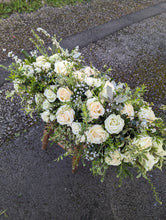 Load image into Gallery viewer, Ivory Rose Petite Funeral Spray