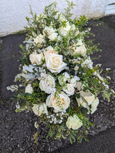 Load image into Gallery viewer, Ivory Rose Petite Funeral Spray