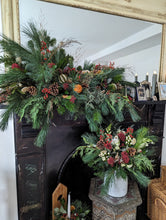 Load image into Gallery viewer, Bespoke Luxury Christmas Fireplace Arrangement DEPOSIT