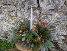 Load image into Gallery viewer, Festive Christmas Centerpeice - Traditional or Frosty Whites