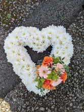 Load image into Gallery viewer, Funeral Fresh Flower Heart Tribute