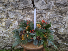 Load image into Gallery viewer, Festive Christmas Centerpeice - Traditional or Frosty Whites