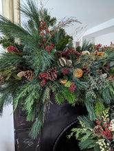 Load image into Gallery viewer, Bespoke Luxury Christmas Fireplace Arrangement DEPOSIT