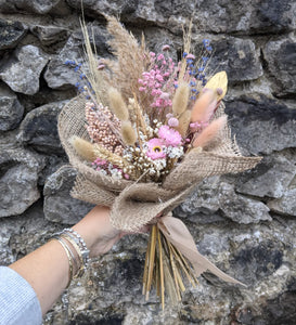 Hessian Wrapped Everlasting Bunch