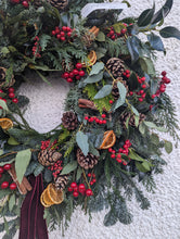 Load image into Gallery viewer, &quot;Traditional Charm&quot; Luxury Christmas Wreath - Large
