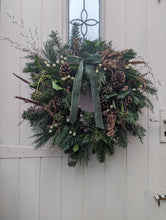 Load image into Gallery viewer, &quot;Winter Woodland&quot; Luxury Fresh Christmas Wreath
