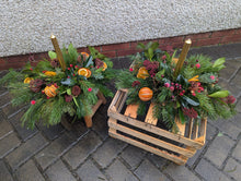 Load image into Gallery viewer, Festive Christmas Centerpeice - Traditional or Frosty Whites
