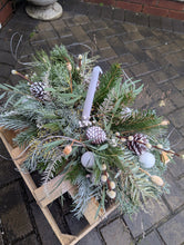 Load image into Gallery viewer, Festive Christmas Centerpeice - Traditional or Frosty Whites
