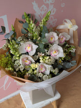 Load image into Gallery viewer, Luxury Orchid &amp; Eucalyptus Bouquet
