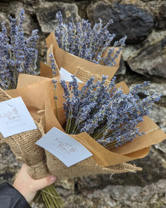 Hessian Wrapped Lavender