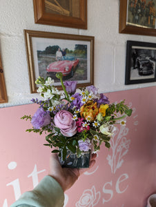 Fresh Small Grave Pot Posy