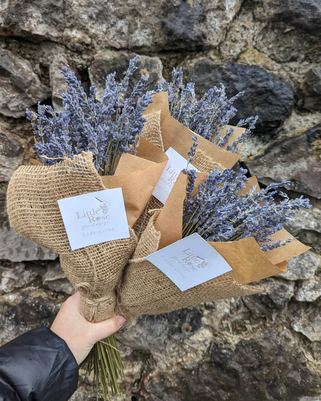 Hessian Wrapped Lavender