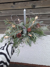 Load image into Gallery viewer, Festive Christmas Centerpeice - Traditional or Frosty Whites
